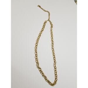 Twentyfour inch goldtone chain necklace with a four" ext. n261*